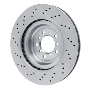 BMW M3 Brake Rotor (1) - Front Right - R1 Concepts - Drilled - `08-`13